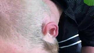 Scandic pleasure enjoys a blowjob in the forest