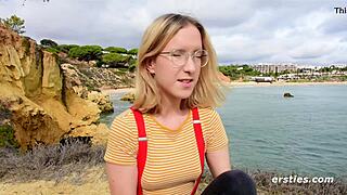 So Cute in Glasses and Stockings: Amelia Gets Off with Toy