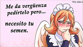 joi hentai with meidri ishuzoku reviewers in spanish voice, featuring maid and furry elements.