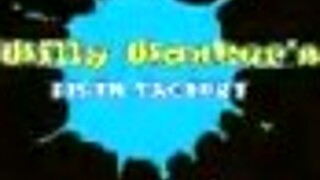 Street girl pushing items while running