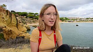 So Cute in Glasses and Stockings: Amelia Gets Off with Toy