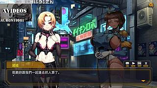 ai aino gives footjob to monster cock in hentai