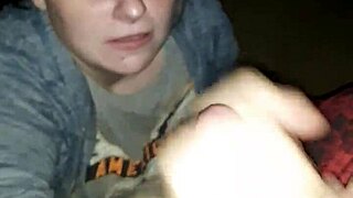 Jacki, the good girl slut, gives an outdoor blowjob and swallows every drop!