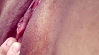 Addicted girl masturbates with small tits