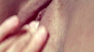 Addicted girl masturbates with small tits