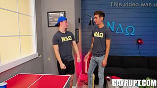 Masyn thorne and jacob acosta explore the glory hole in doggystyle action