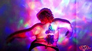 BBW Goddess Dances Naked in Slick Oil