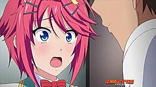 Redhead teen 18+ explores anal in wild college hentai uncensored scenes