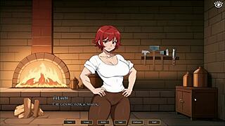 Tomboy Redhead Femdom Creampies in Hot Forge Hentai Game