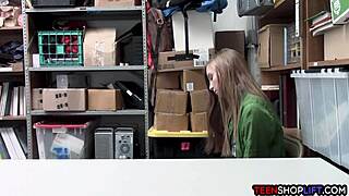 Teen fucks mall cop to avoid jail.