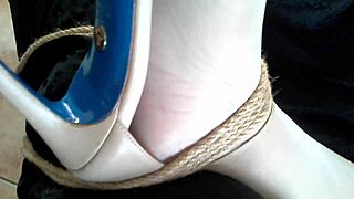 Milf slut gets pussy covered in hot wax