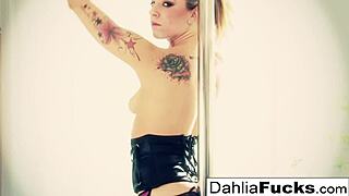 SEXY DAHLIA DILDOS HER TIGHT WET PUSSY!