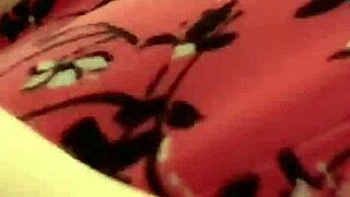 cute amateur milf fingering her big boobs till she cums hard