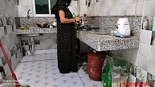 Black Dress Wife Sex In Kitchen By Localsex31