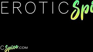 ebony lesbian scissoring to orgasm