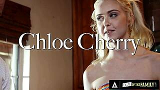 chloe cherry teases stepdad in kitchen before rough pounding