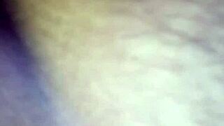 Fat milf shows big tits and vagina on video call