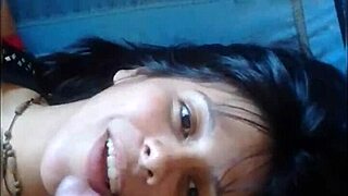 i took her to the flowerbed for sucking and gave her a russian facial outdoors