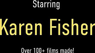 Hot blonde bikini cougar karen fisher masturbates in the pool