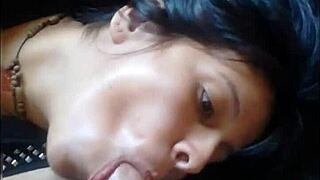 i took her to the flowerbed for sucking and gave her a russian facial outdoors