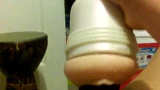 a solo session with toys unfolds