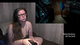 She plays with her big tits and ass in lingerie until dawn