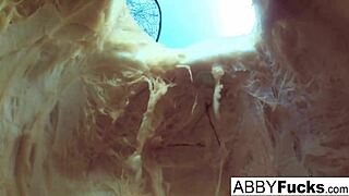 abigail carves a pumpkin then plays with herself 😏