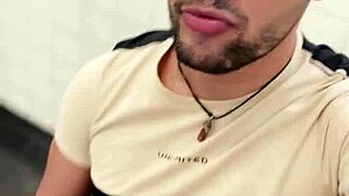 sucking the worker's cock until he cums?