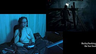 Naked Alan Wake playthrough part 1 featuring brunette with long hair?