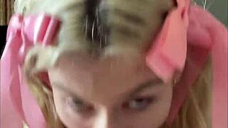 Emma Rosie gives a hot blowjob and gets a facial in this pickup scene!