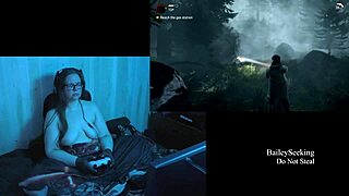 Naked Alan Wake playthrough part 1 featuring brunette with long hair?