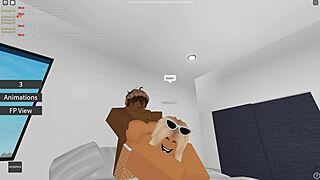 Narrative amateur blonde rides monster cock for first time in roblox porn clip