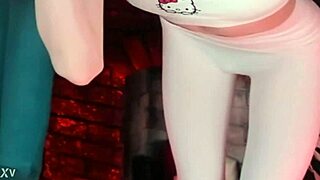 Sweet Eaton Teases in Tight White Leggings! 😍