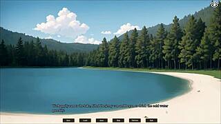 tomboy gets wild outdoor creampie in forest hentai game episode 3 at beach