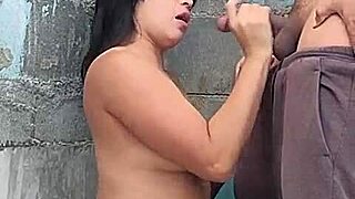 Against The Wall With My Brunette Neighbor In A Casual Encounter