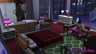 Horny milf santu aunty enjoys multiple positions with her partner