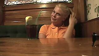 Teen In Braces Masturbates Publicly With Small Tits, Blonde Amateur Outdoors