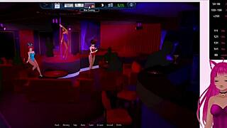 Vtuber Lewdneko plays Harem Hotel part 4 with anal 😈