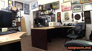 Busty blonde stripper spied and banged by pawn man