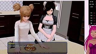 Vtuber Lewdneko plays Harem Hotel part 4 with anal 😈