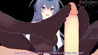 New Jersey Footwork and Handjob POV in Azur Lane!