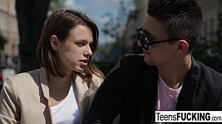 Sexy teen Dila receives an anal fucking