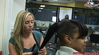 Skinny blonde with small tits craves big black cock