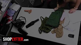 uh, broke college kid caught shoplifting a creaming dildo, oops!