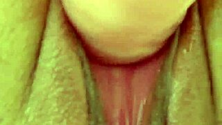 Anna enjoys a relaxing solo session with her fingers