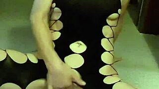 hot belgian milf in lingerie fingering her pussy solo, but is she really alone?