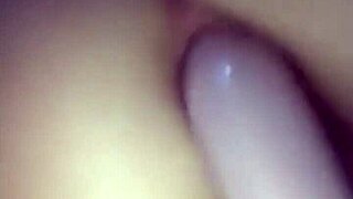 i play with a double dildo as an amateur teen.