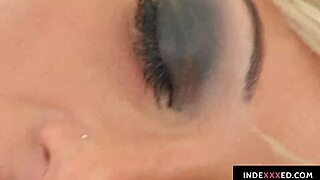 Anna enjoys a relaxing solo session with her fingers