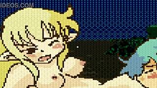 fairy fighting scene with fingering and licking