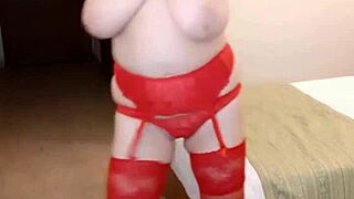 mariaold milf plays with bbc dildo